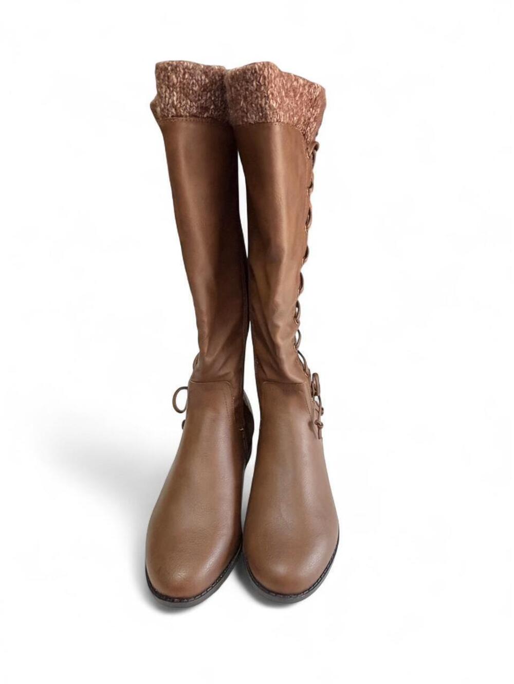 New Torrid Women's Brown and Tan Boot - Picture 2 of 8